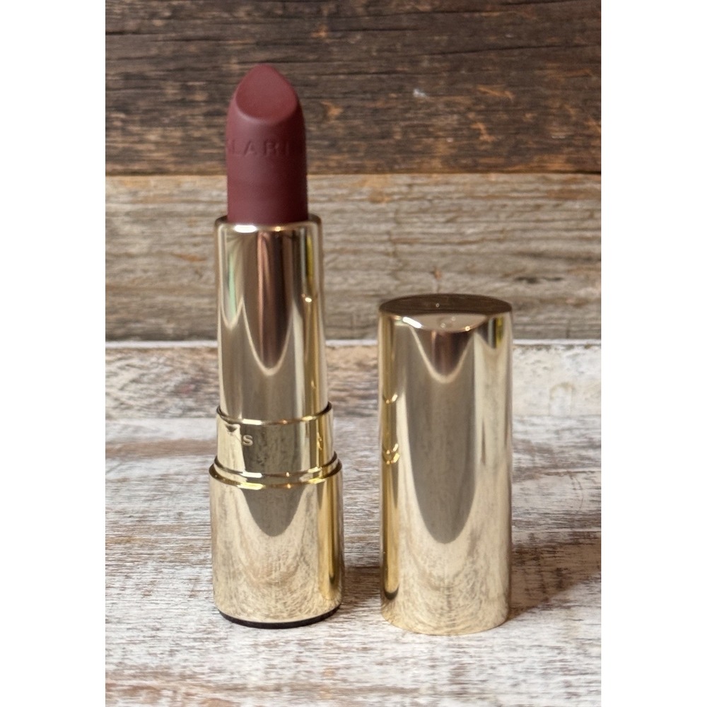 Clarins 738V Joli Rouge Velvet Matte Lipstick | Royal Plum (Deep Mauve)